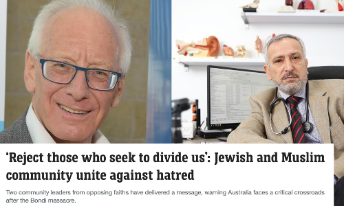 'Reject those who seek to divide us’: Jewish and Muslim community unite against hatred