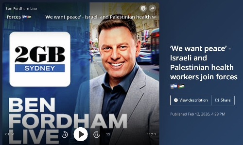 We want peace – Israeli and Palestinian health workers join forces